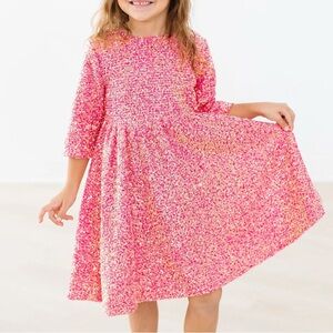 Mila & Rose hot pink sequin twirly dress